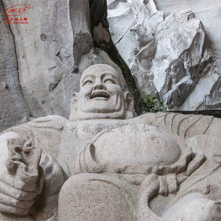 石雕笑佛 花岗岩石雕大肚如来佛像 大理石弥勒佛雕塑 石雕佛像厂家加工定制MXFSD-FX808-3 | 福建惠安石雕工艺厂-闽兴福石业