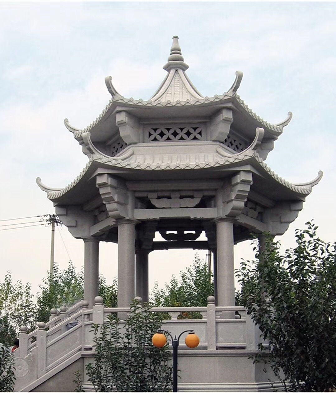 欣赏中国古建凉亭之美 | 福建惠安石雕工艺厂-闽兴福石业