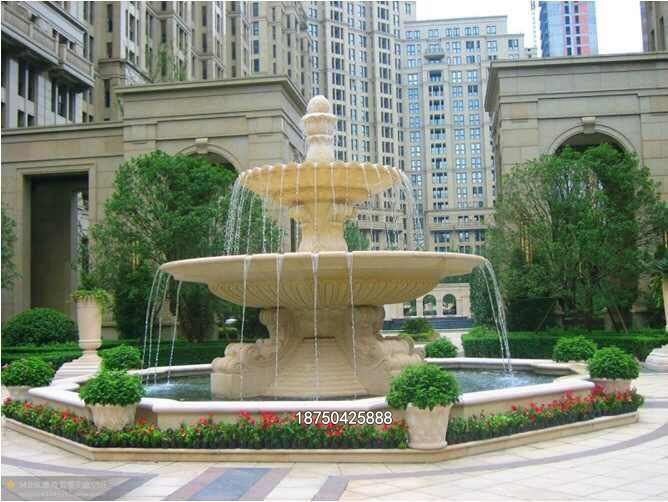 石喷水池