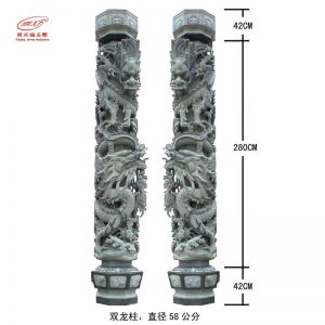 浮雕 龙柱14