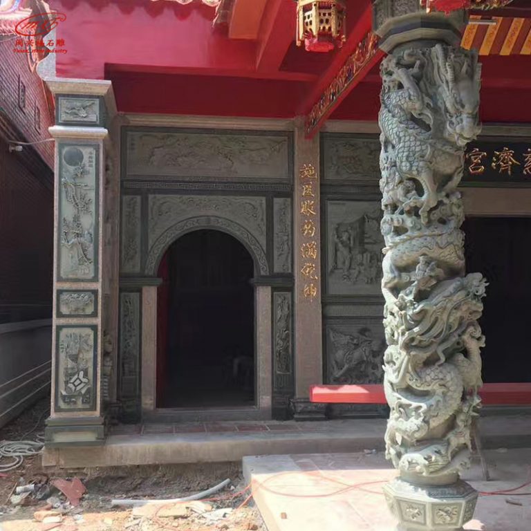 公园广场花岗岩石材文化柱寺庙青石龙柱华表柱大理石石雕盘龙柱MXFSD-LZ921 | 福建惠安石雕工艺厂-闽兴福石业