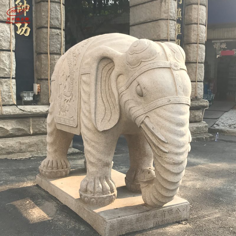 福建石材雕刻花岗岩芝麻黑寺庙大门献钱狮石狮子雕刻园林雕塑摆件MXFSD-SZ134 | 福建惠安石雕工艺厂-闽兴福石业