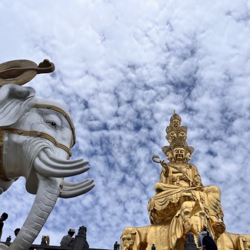 十方普贤坐骑石雕大象