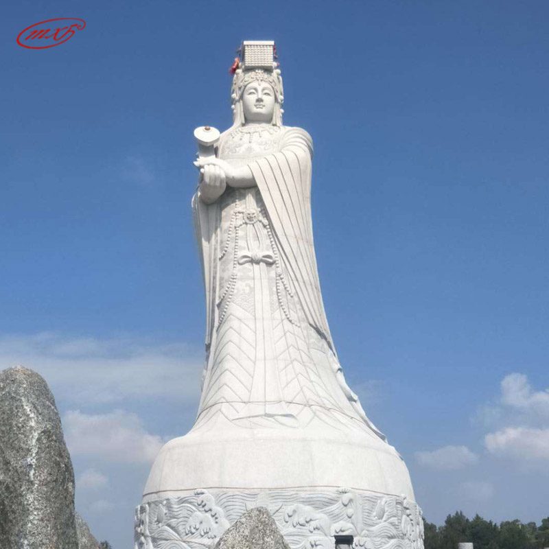 惠安大型石雕海神妈祖神像天后宫花岗岩圣母像厂家雕像摆件MXFSD-FX886 | 福建惠安石雕工艺厂-闽兴福石业