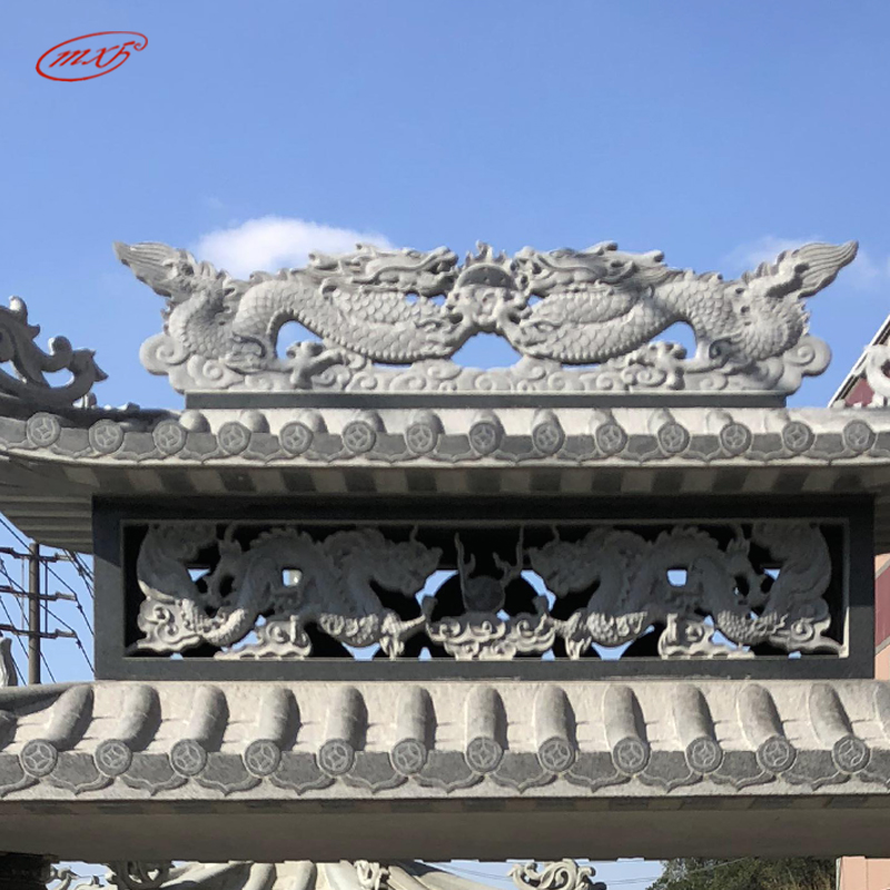 祠堂用品石头香炉寺庙大殿门前长方形双龙石雕香炉有盖定制MXFSD 祠堂用品石头香炉寺庙大殿门前长方形双龙石雕香炉有盖定制MXFSD